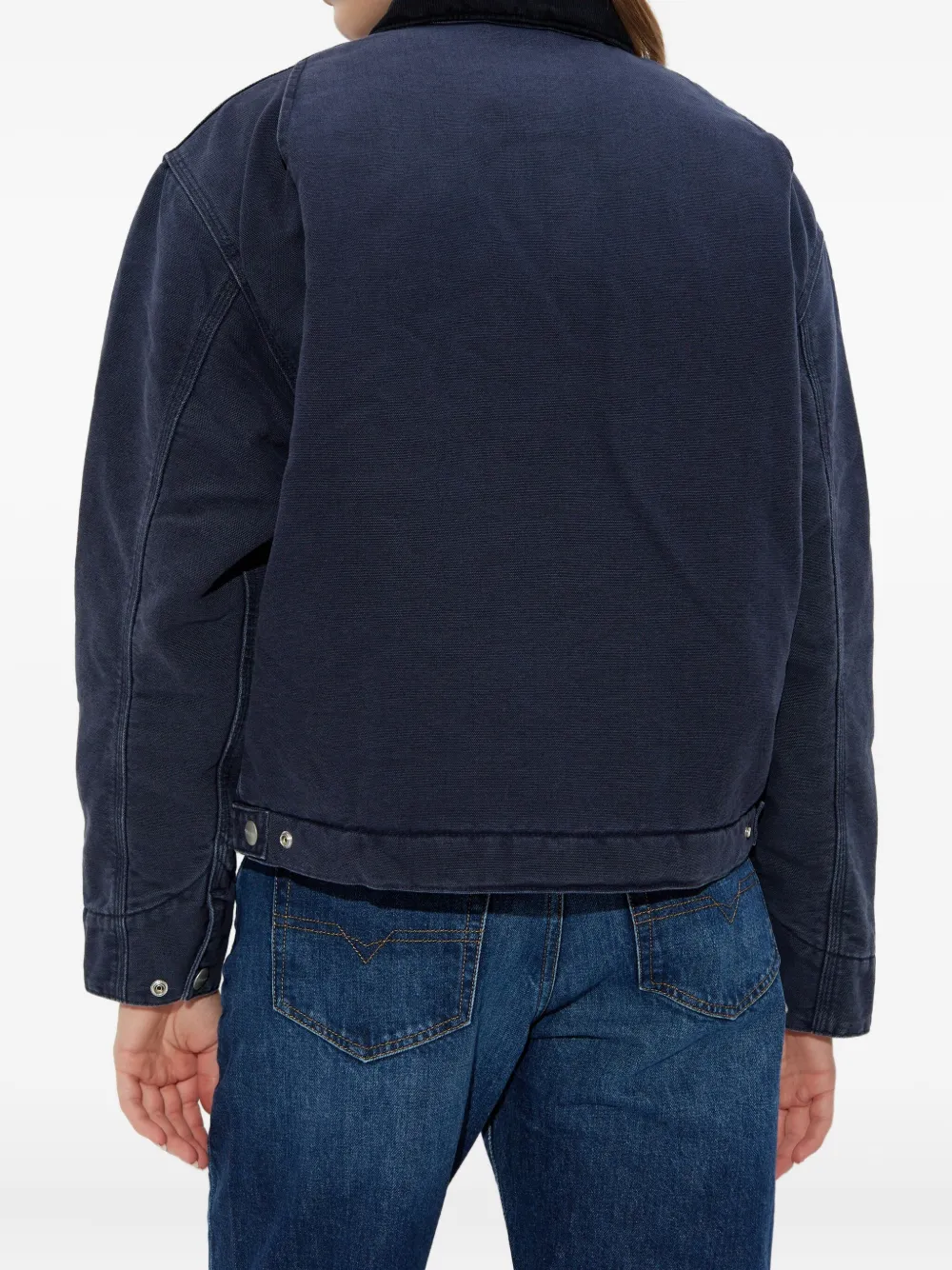 Carhartt Zip-fastening Logo-patch Jacket In Blue