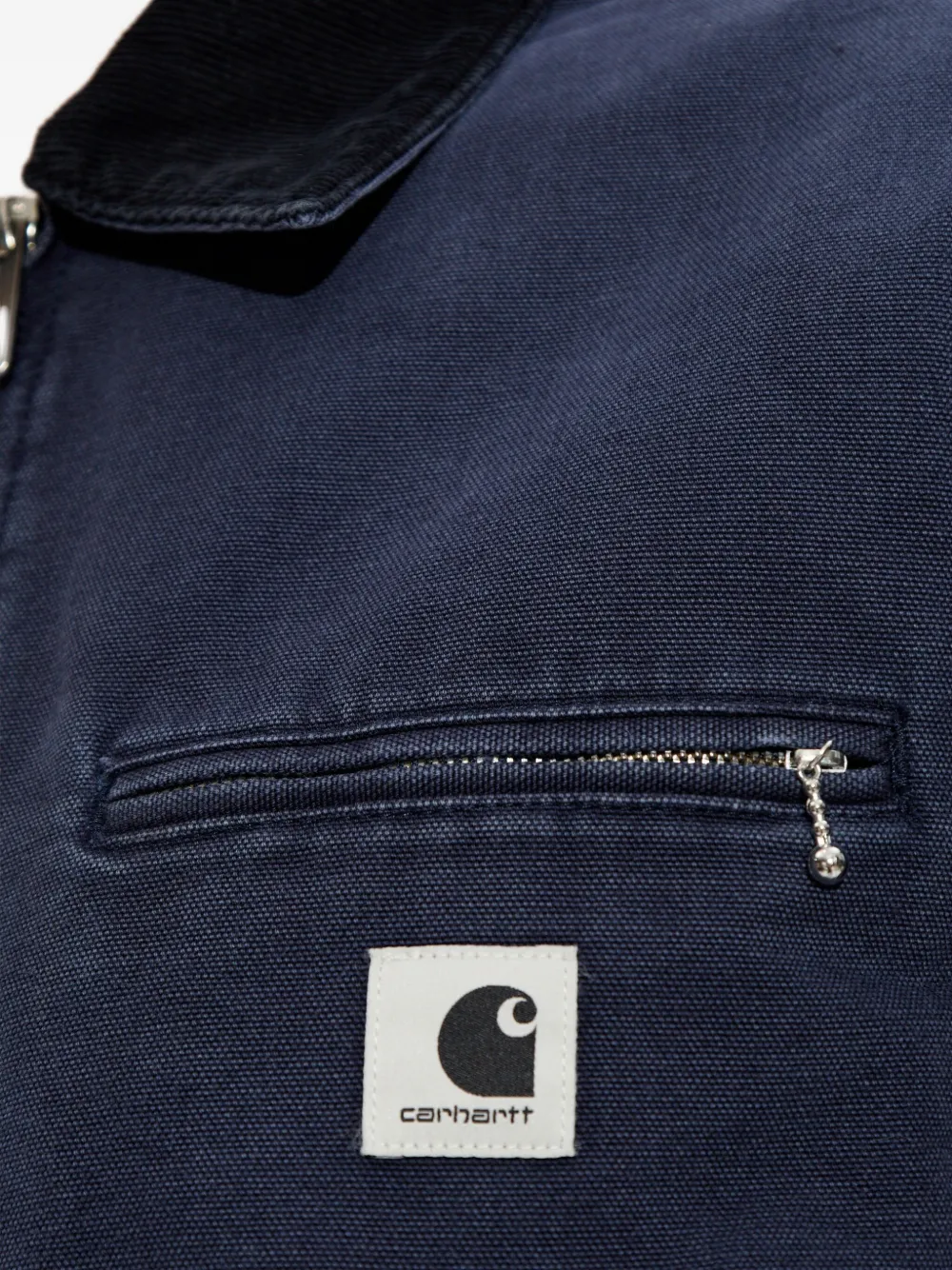 Carhartt Zip-fastening Logo-patch Jacket In Blue