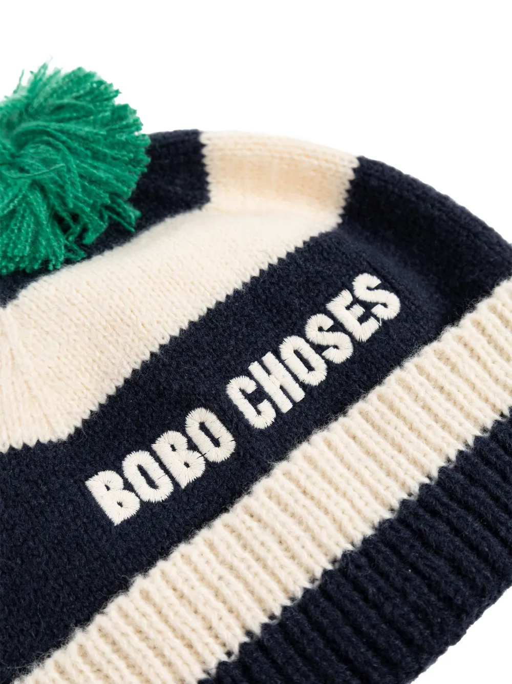 Bobo Choses Gestreepte muts Wit