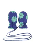 Bobo Choses clover-print mittens - Blue