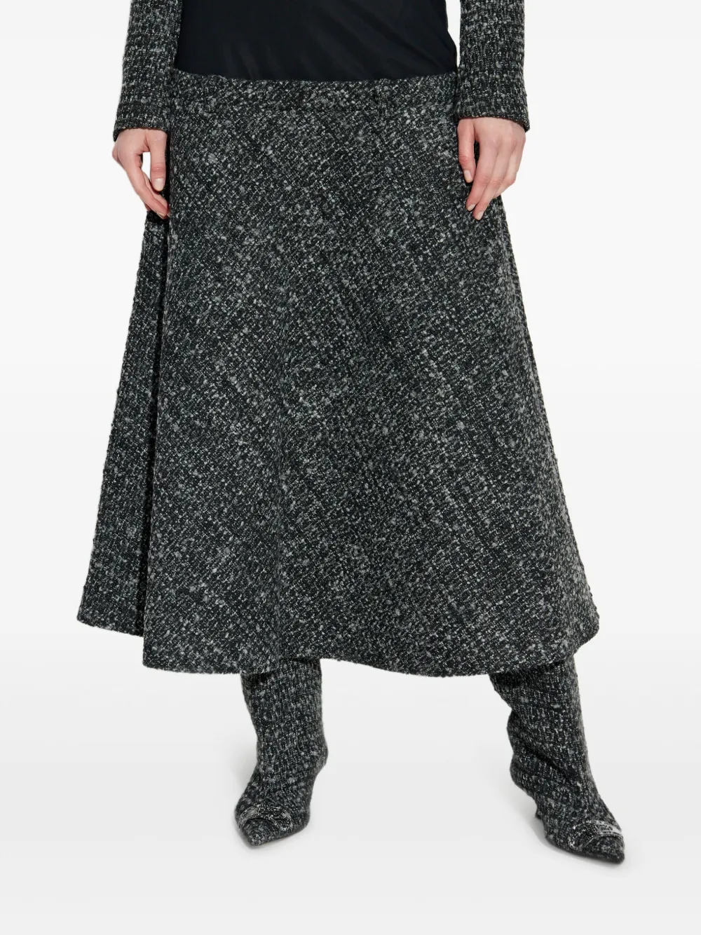 Diesel panelled high-waisted midi skirt | A-Line Skirts | Image 2