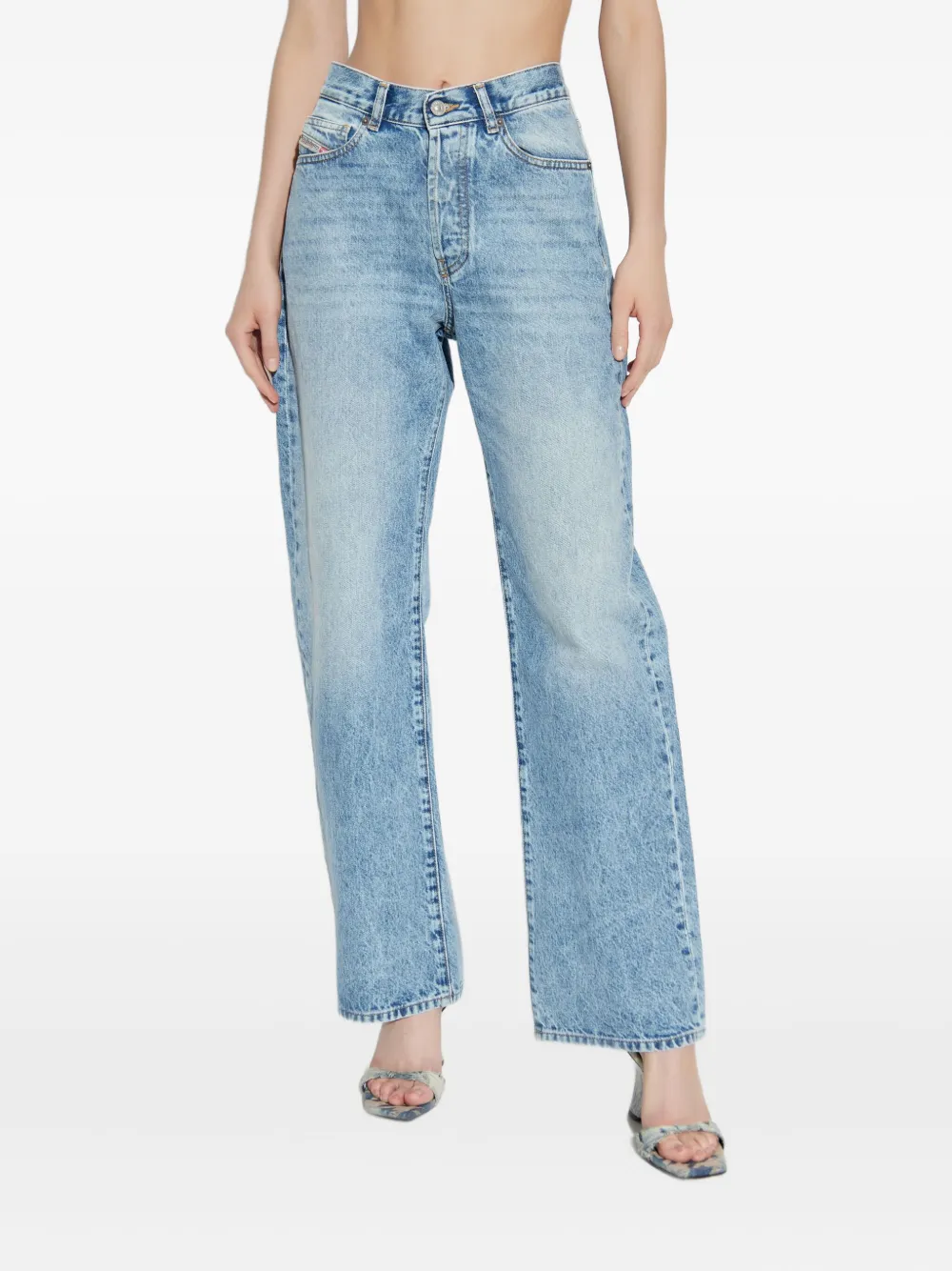 Diesel 1971 D-Sent jeans met vijf zakken Blauw