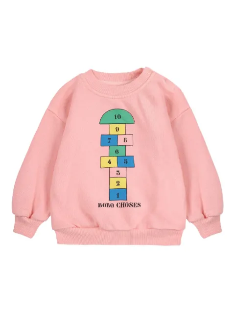 Bobo Choses hopscotch-print sweatshirt
