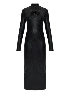 Diesel M-Slint Midi Dress | Black | FARFETCH ID