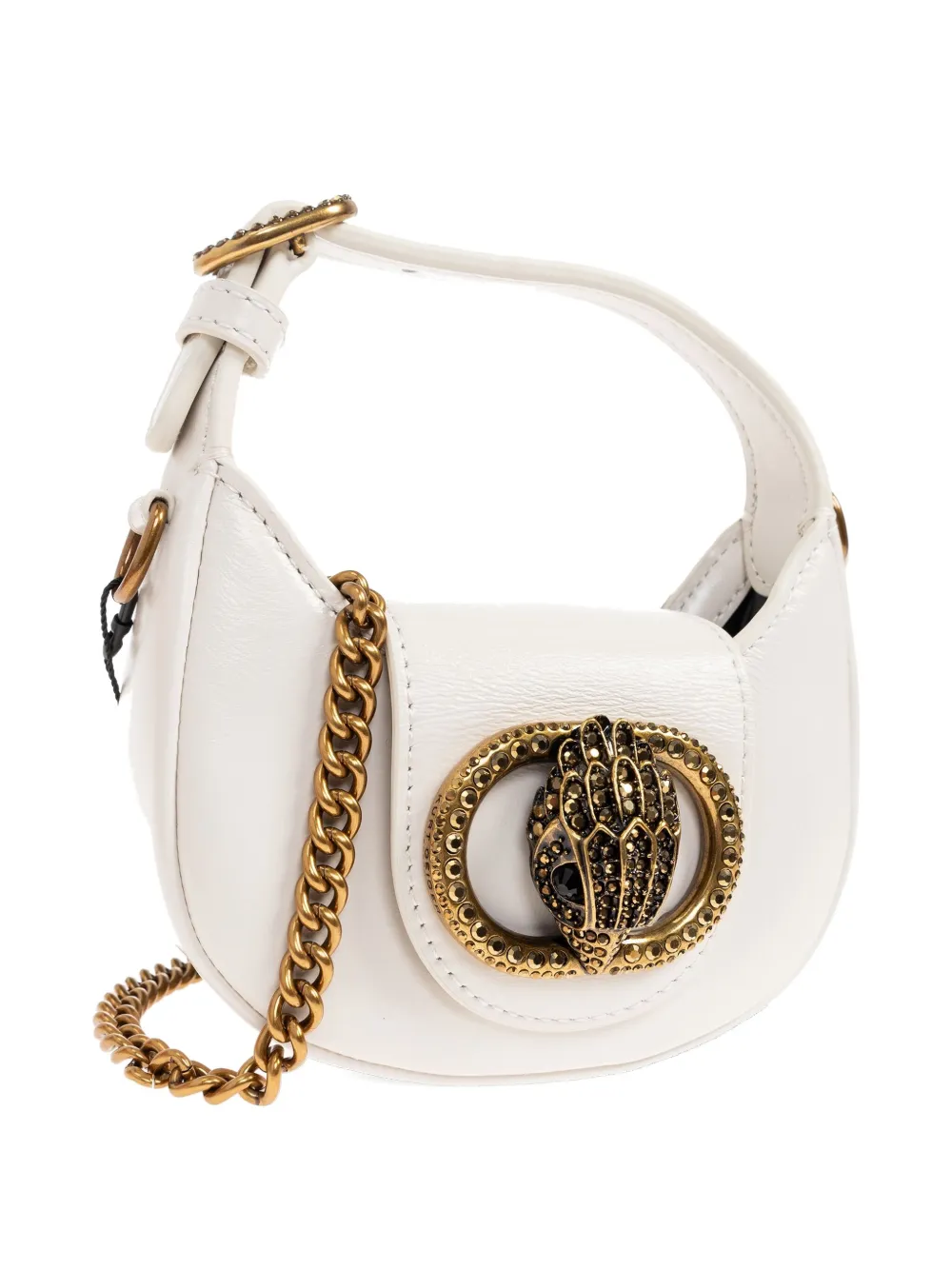 Kurt Geiger Mini Chelsea Crystal-embellishment Tote Bag In White