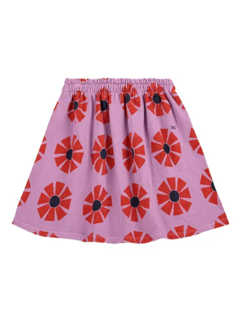Bobo Choses flower-print elastic-waist skirt