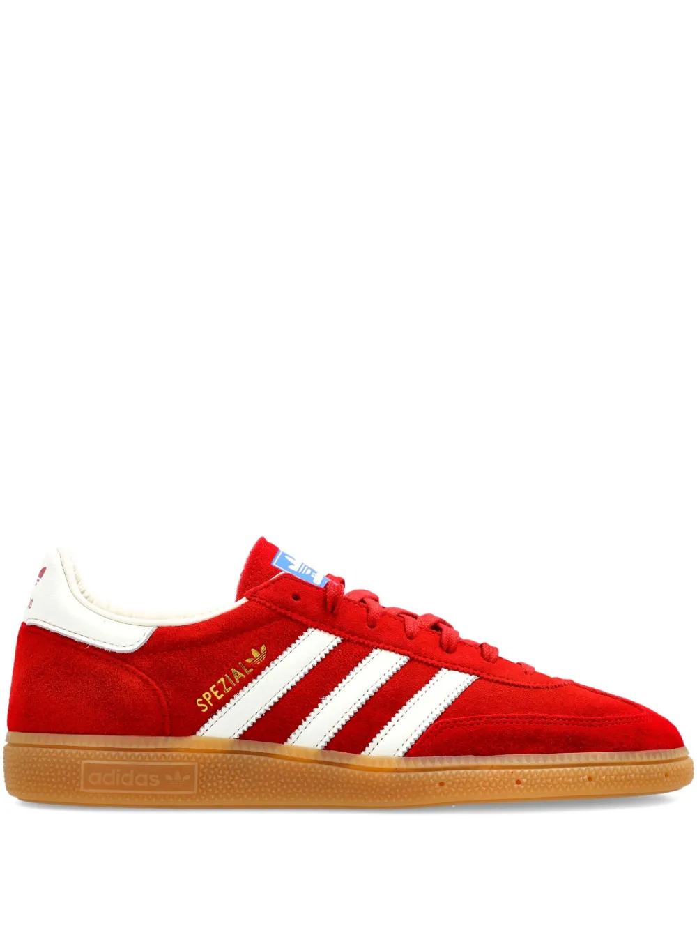 Adidas Spezial three-stripe suede sneakers Rood