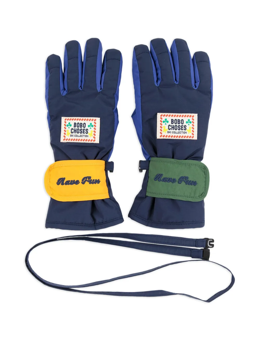 Bobo Choses guantes con diseño color block | azul | Image 1