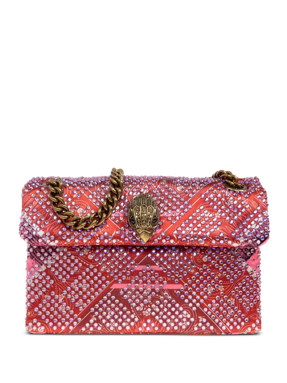 Kurt Geiger London crystal-embellished paisley tote bag | Red | Image 1