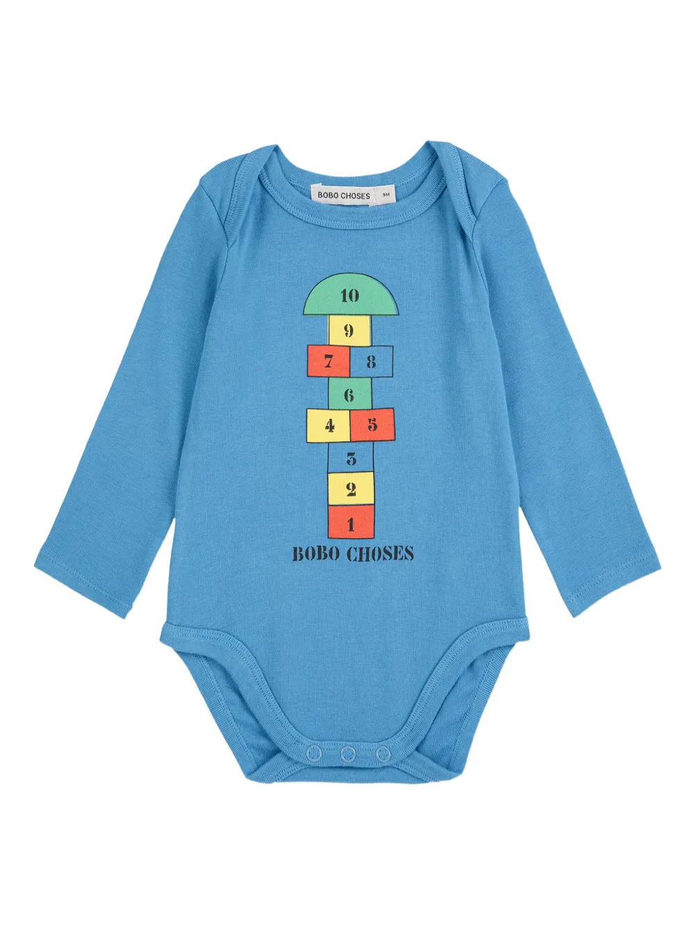 Bobo Choses Hopscotch-print Body In Blue