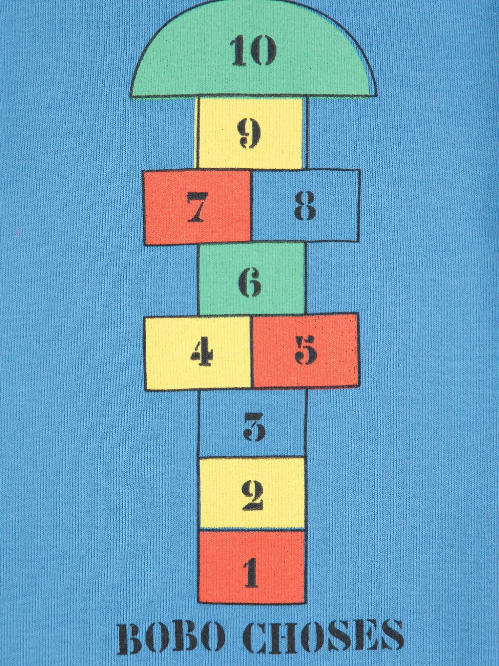 Bobo Choses Hopscotch-print Body In Blue
