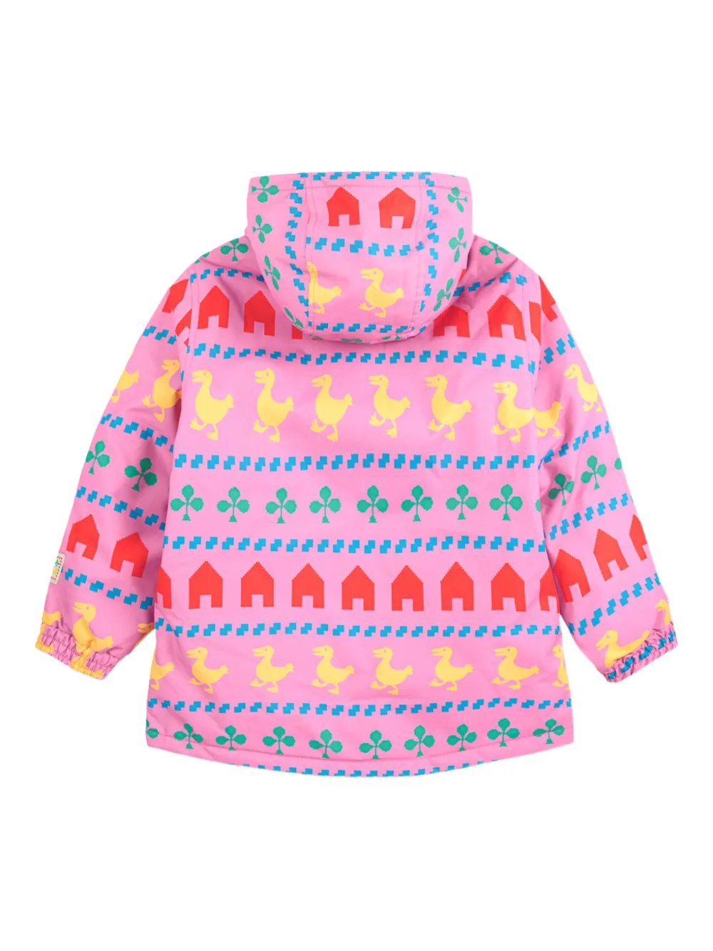 Bobo Choses duck house print hooded jacket | Rainwear | Image 2