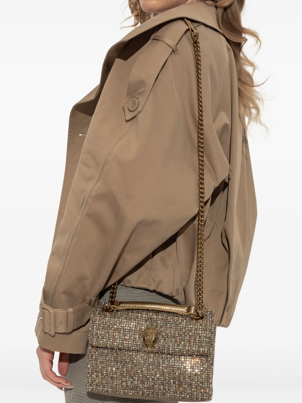 Kurt Geiger London medium Kensington crystal-embellished chain bag | Image 2