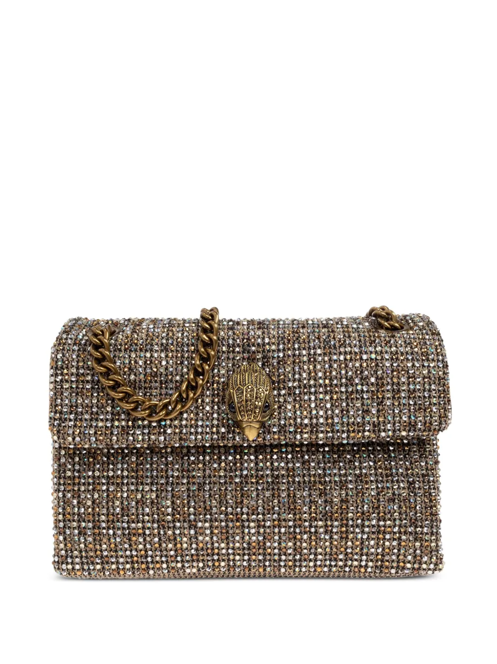 Сумка на цепочке Kurt Geiger London medium Kensington, украшенная кристаллами
