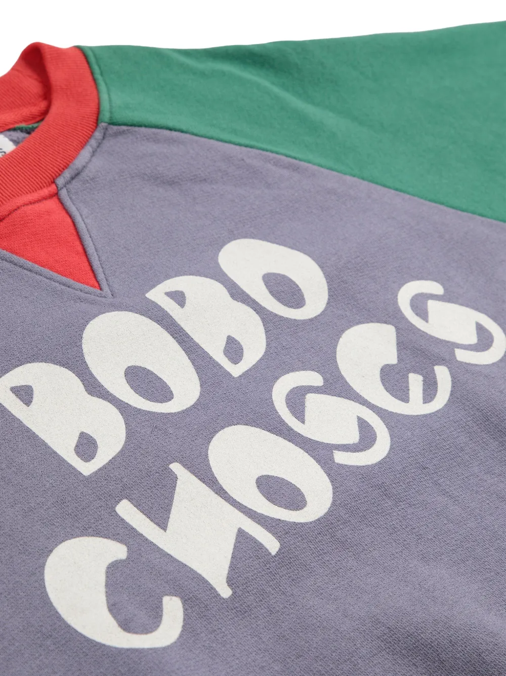 Bobo Choses Sweater met colourblocking en raglan mouwen Paars