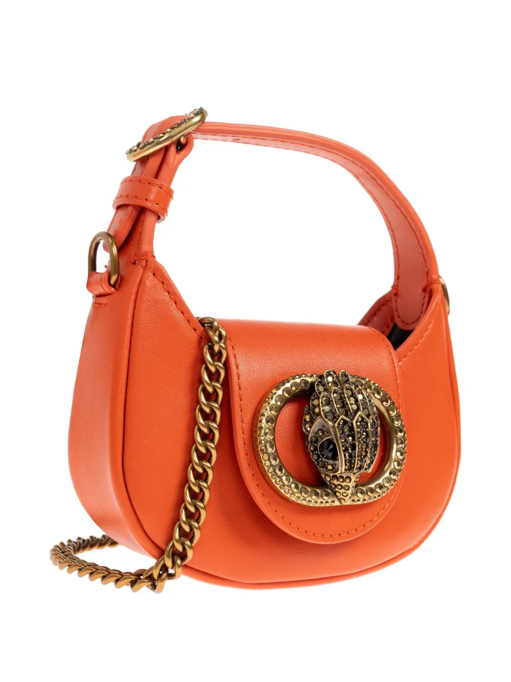 Kurt Geiger London Chelsea mini-shopper verfraaid met kristallen Oranje