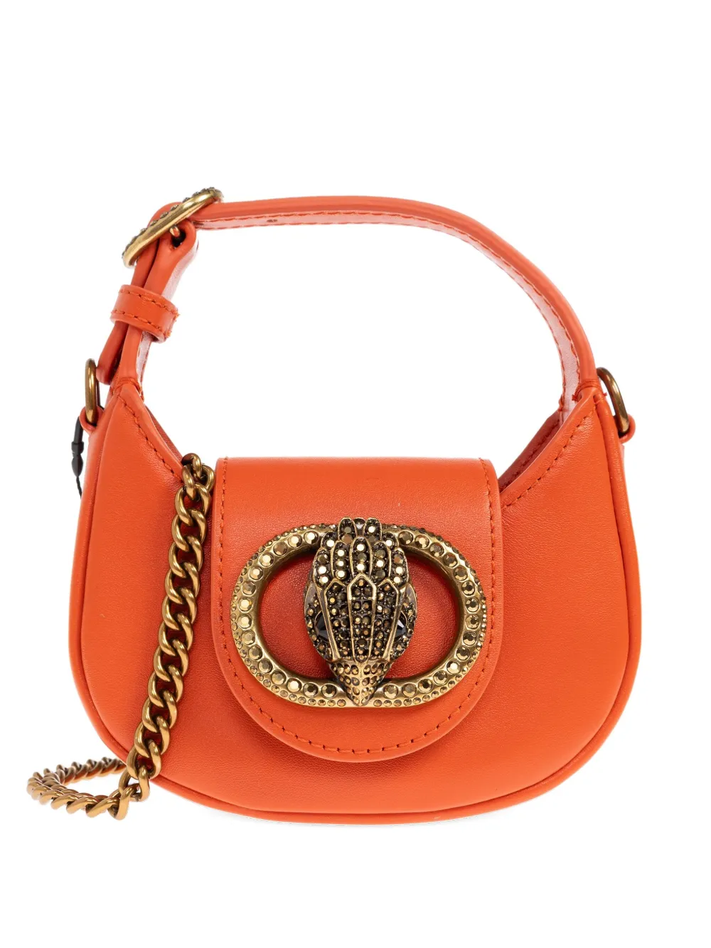 Kurt Geiger London mini Chelsea crystal-embellished tote bag | Orange | Image 1