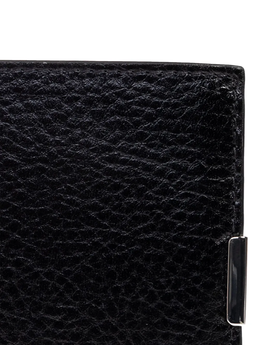 Lemaire Leather Wallet In Black