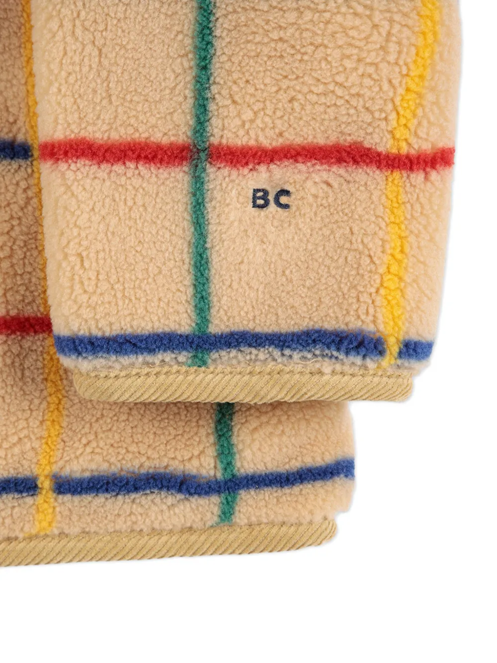 Bobo Choses Fleece jack met patroon Beige