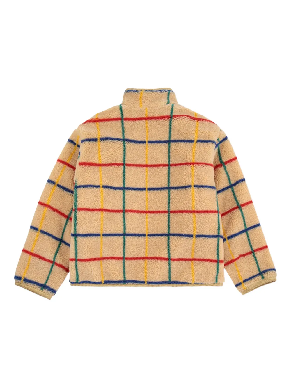 Bobo Choses grid-pattern fleece jacket | Boys Bomber Jackets | Image 2