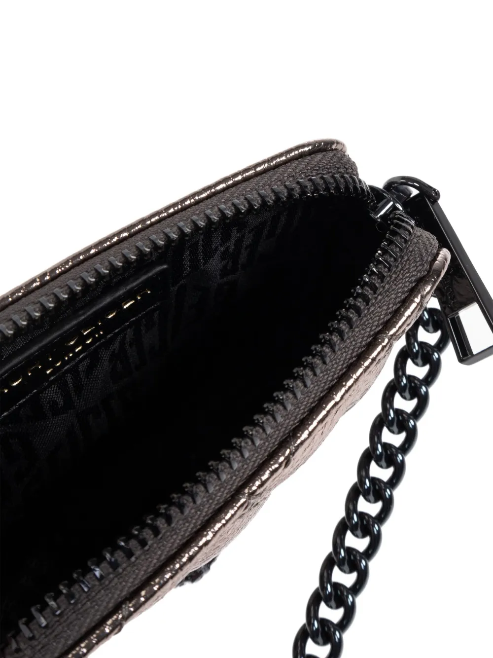 Kurt Geiger Micro Kensington Quilted Chain-strap Camera Bag In Brown