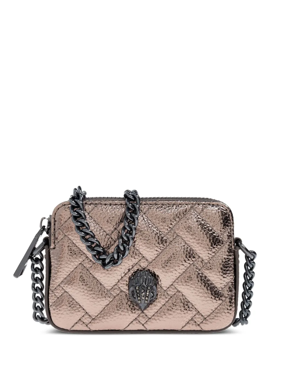 Kurt Geiger London micro Kensington quilted chain-strap camera bag | Brown | Image 1