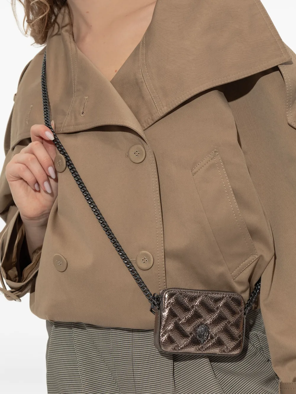 Kurt Geiger London micro Kensington quilted chain-strap camera bag | Image 2