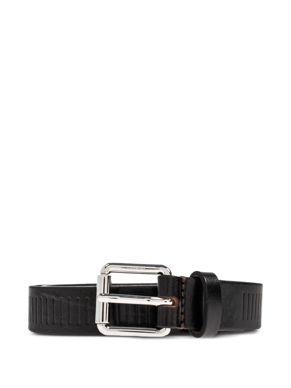 LEMAIRE leather-grooved belt | Black | Image 1