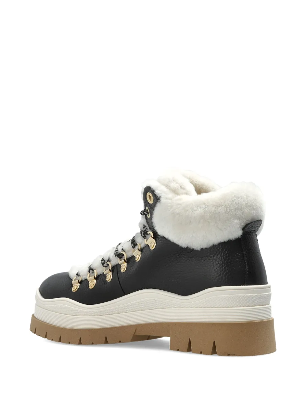Bogner Arosa Lace-up Shearling Trainers In Black
