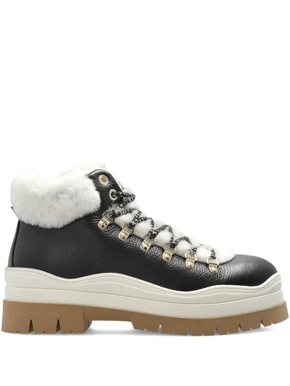 BOGNER Arosa lace-up shearling trainers Black