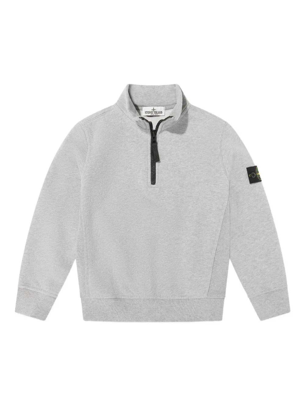 Stone Island Junior zip patch sweater | Grey | Image 1