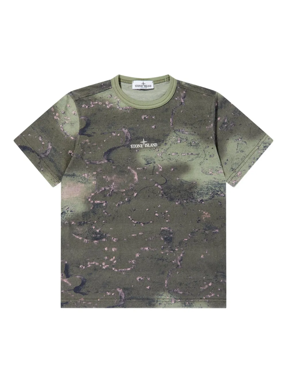 Stone Island Junior logo-printed T-shirt | Green | Image 1