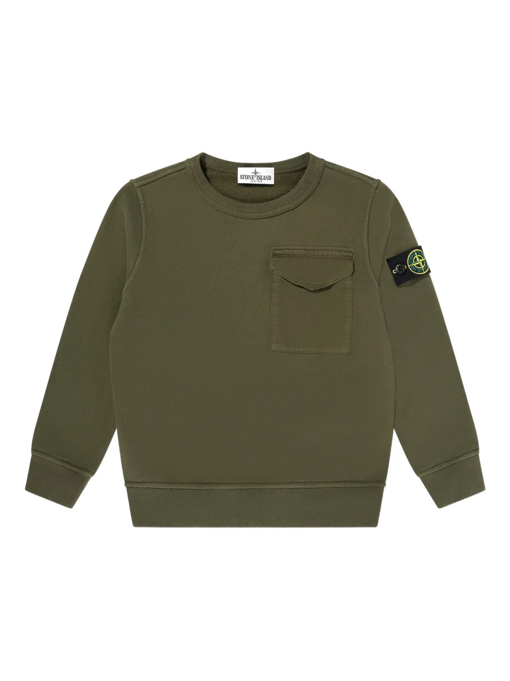 Stone Island Junior pocket patch sweatshirt - Verde