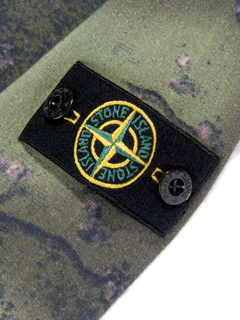 Stone Island Junior Sweater met patchprint Groen