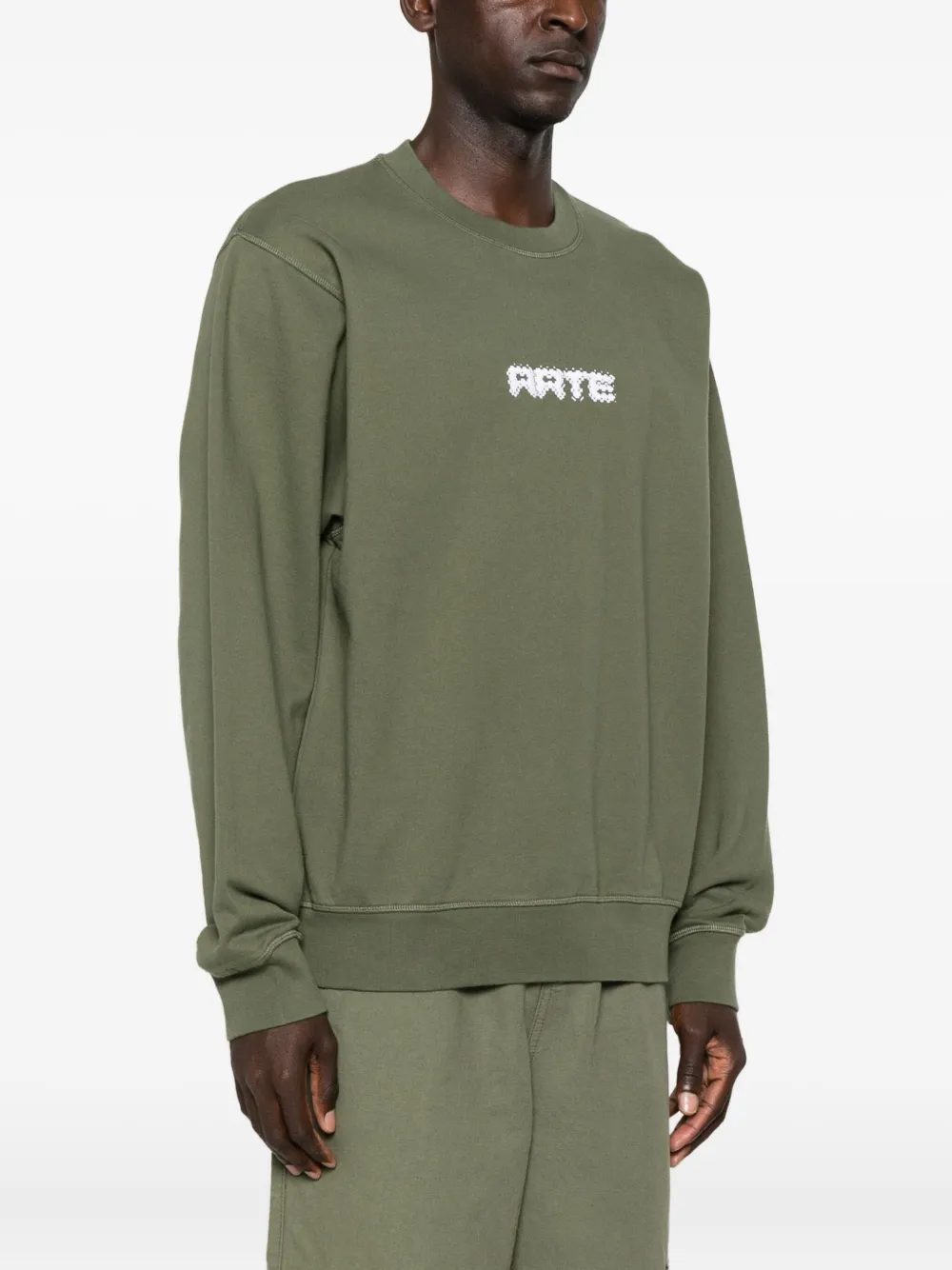 Arte Antwerp Logo-print Sweatshirt In Green
