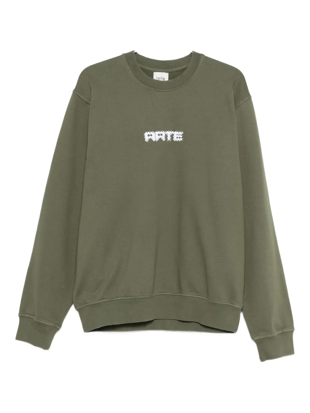 Arte Antwerp Logo-print Sweatshirt In Green