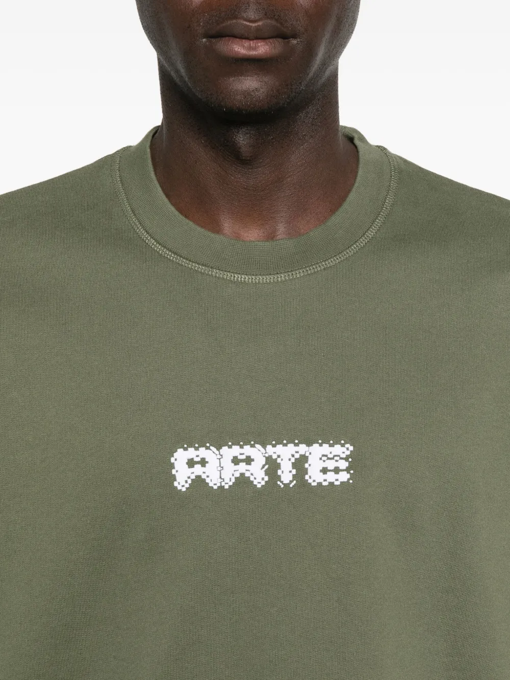 Arte Antwerp Sweater met logoprint Groen