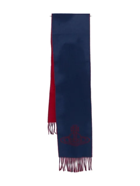Vivienne Westwood Orb-embellished wool scarf