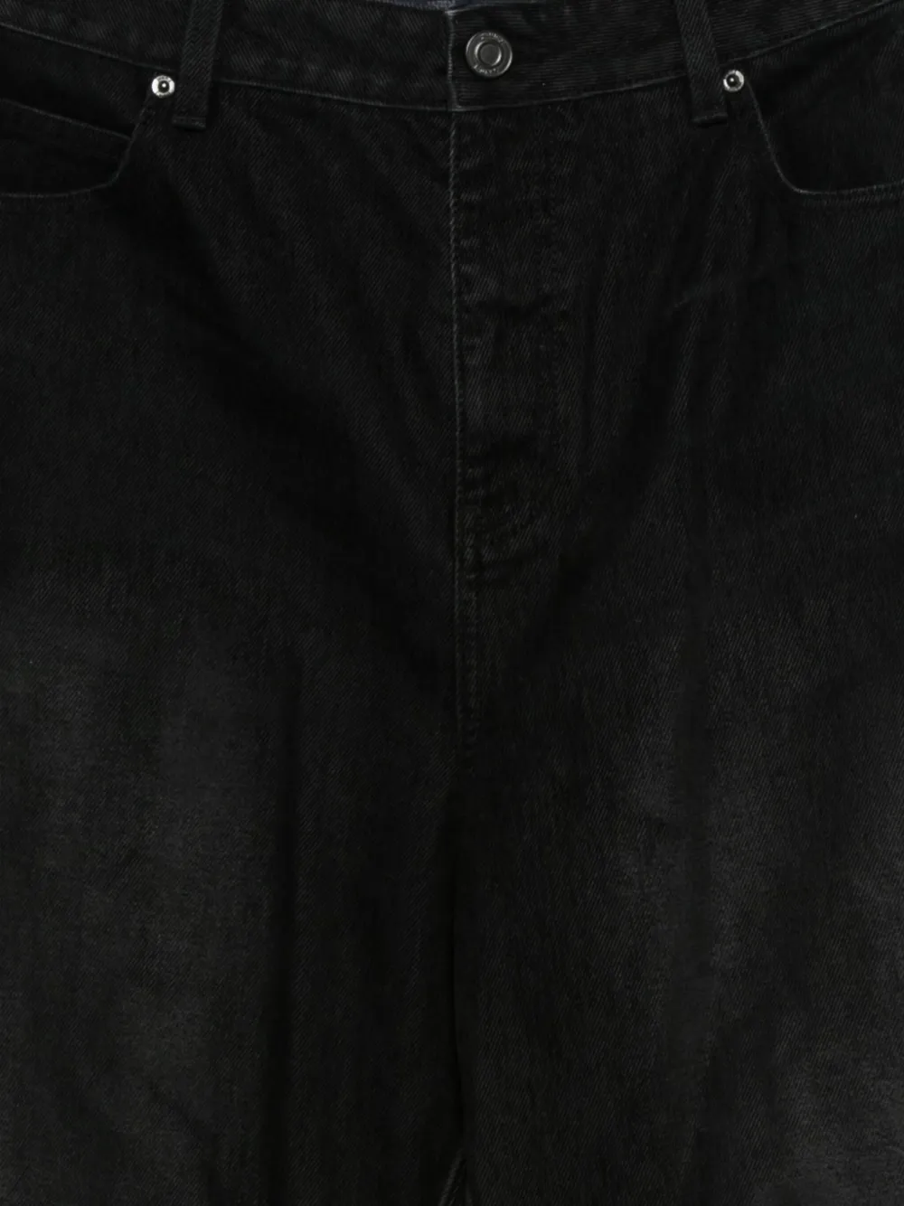 Juun.J Jeans met split in de zoom Zwart