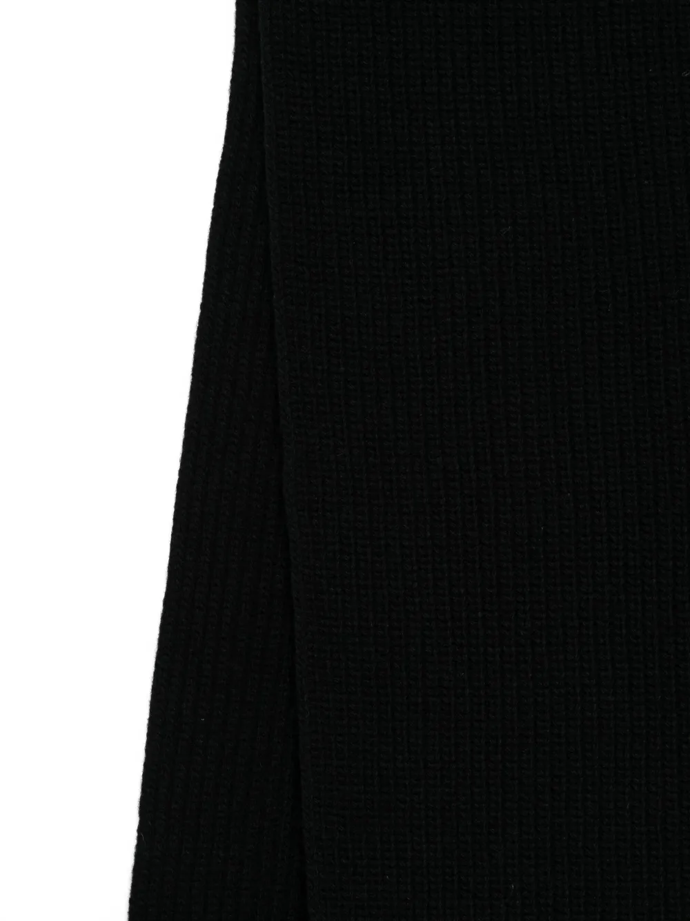 Arte Antwerp ribbed-kint scarf - Zwart