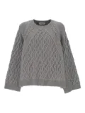 Alexander McQueen cable-knit wool sweater - Grey
