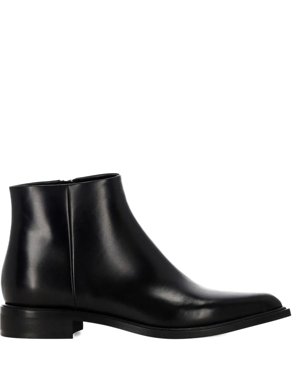 Rodo Pointed-toe Leather Boots In Black