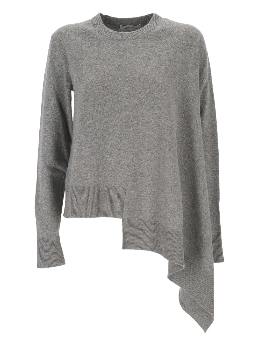 Alexander McQueen asymmetric cashmere knit | Grey | Image 1
