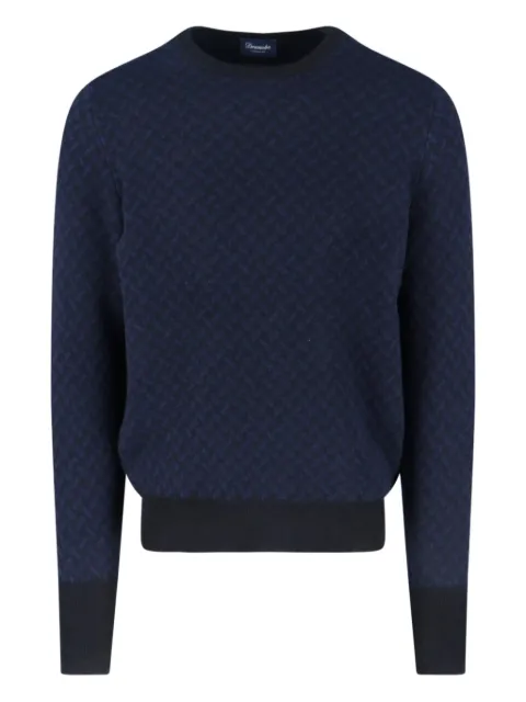 Drumohr herringbone cashmere sweater