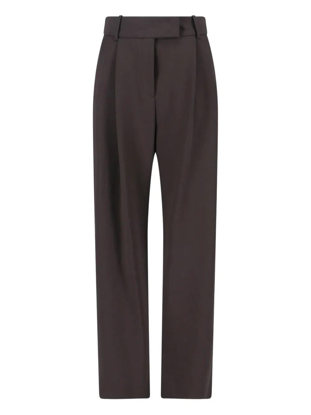 Giorgio Armani Geplooide pantalon met zakken Bruin