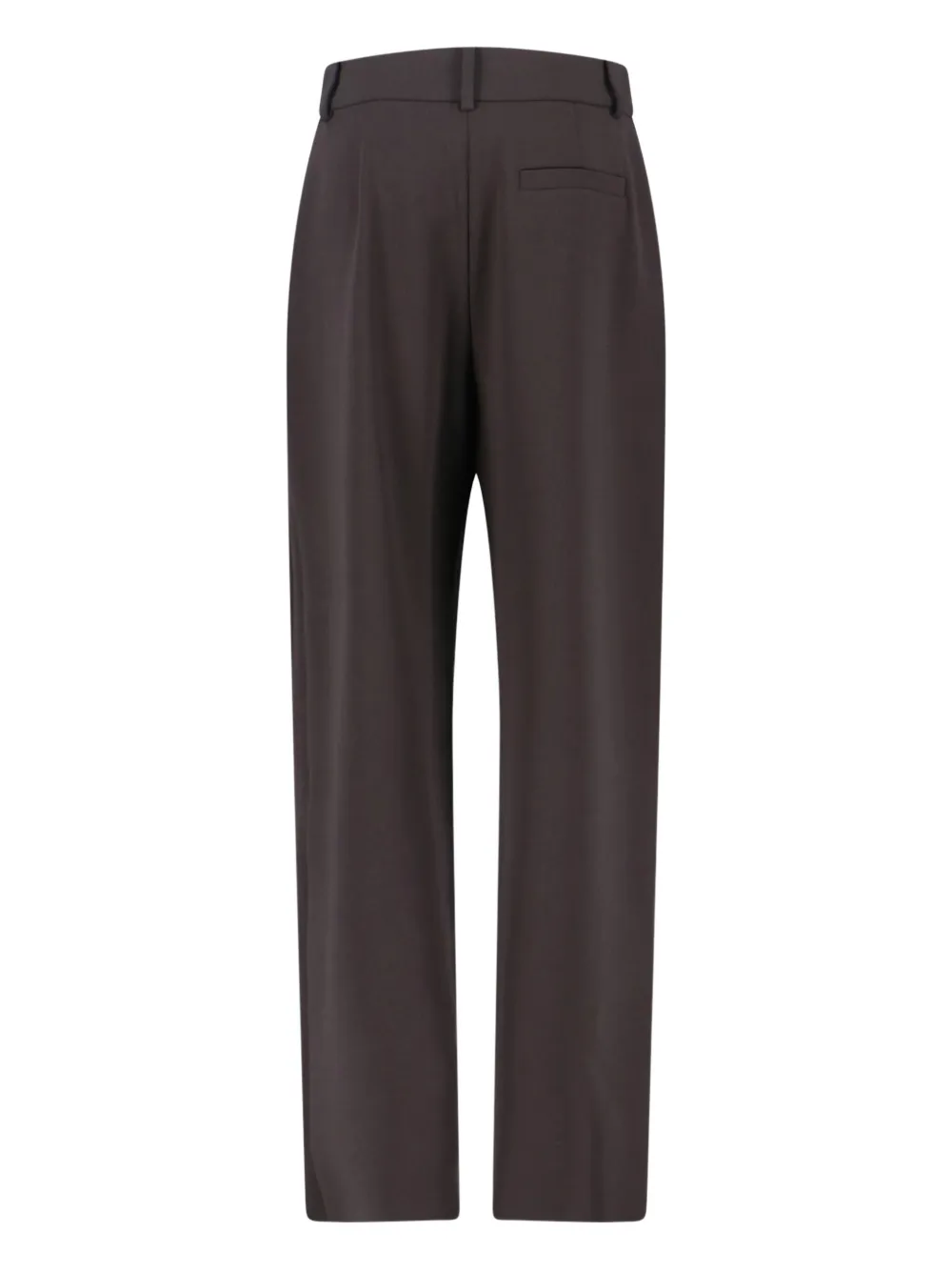 Giorgio Armani Straight Trousers With Pleats And Pockets In Blue