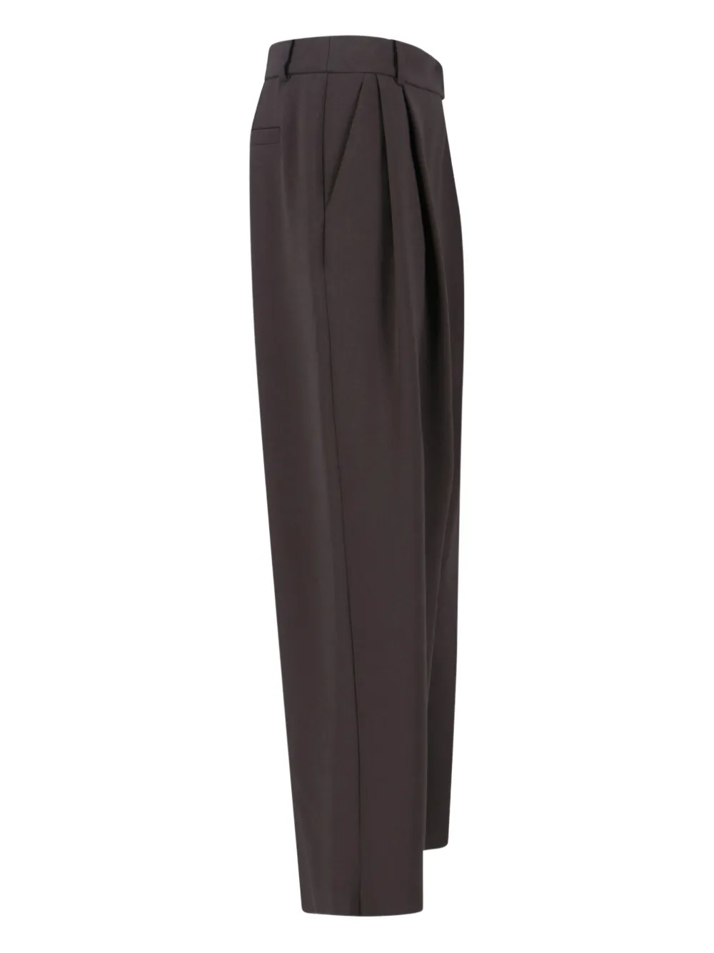 Giorgio Armani pleated pocketed tailored trousers - Bruin