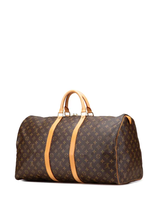 極美品 LouisVuitton ルイヴィトン キーポル 55 ボストンバッグ Louis Vuitton Pre-Owned 1997 モノグラム キーポル 55 ボストン