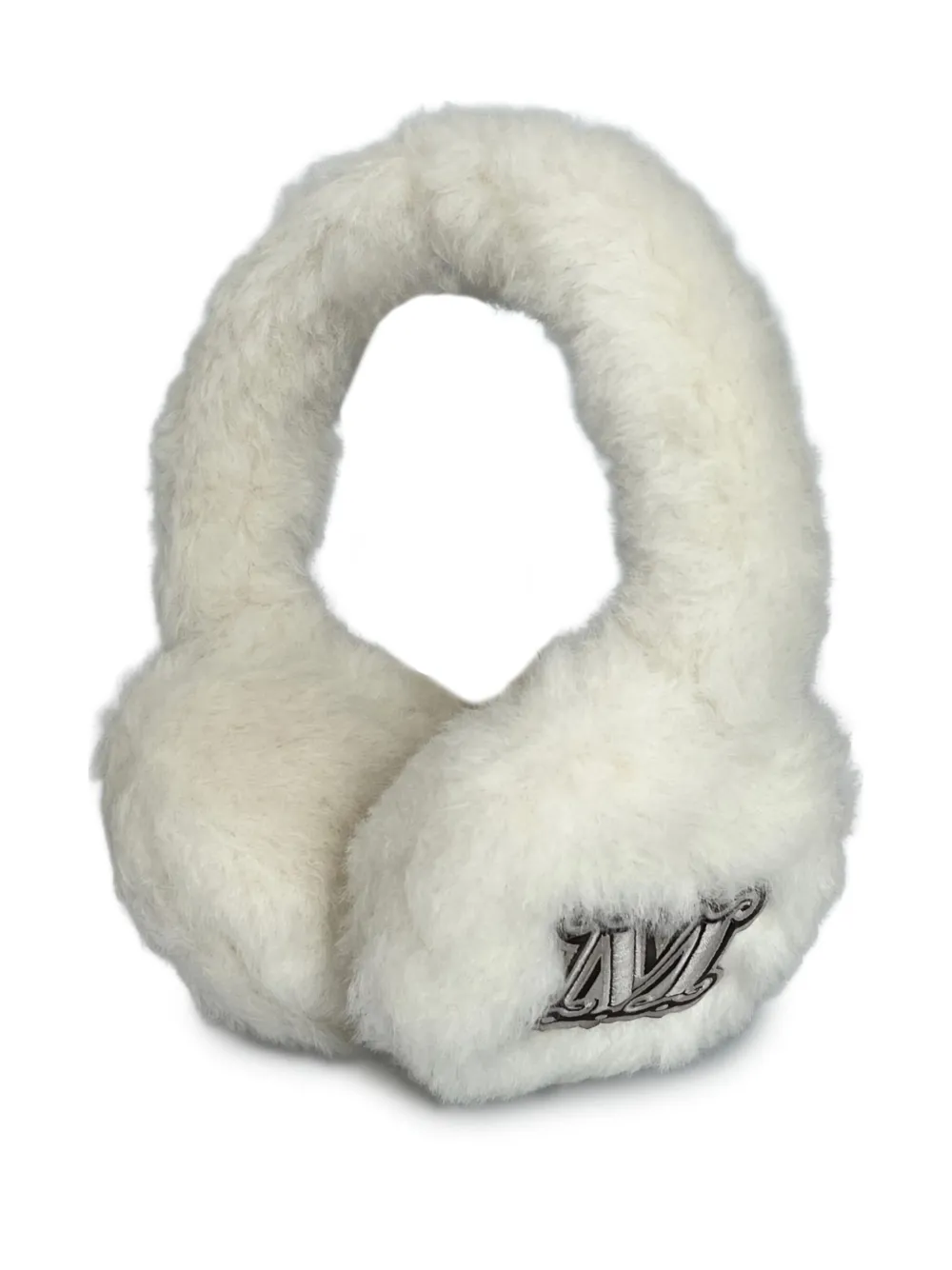 Max Mara Muffy ロゴパッチ イヤーマフ - ホワイト Max Mara Muffy ロゴパッチ イヤーマフ - ホワイト