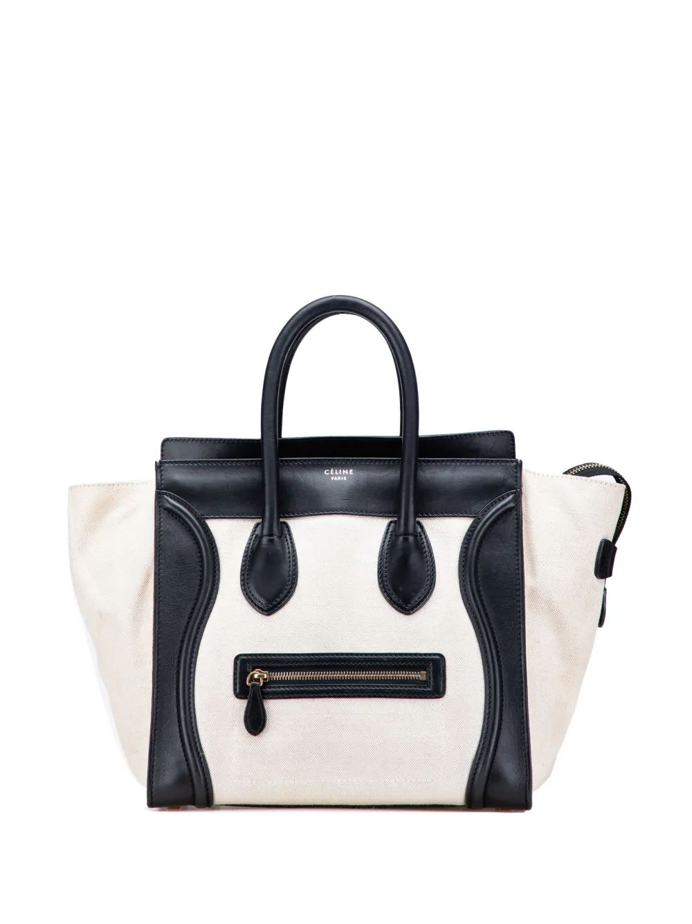 Celine Pre-Owned 2011 Mini Canvas Tricolor Luggage tote bag | Brown | Image 1